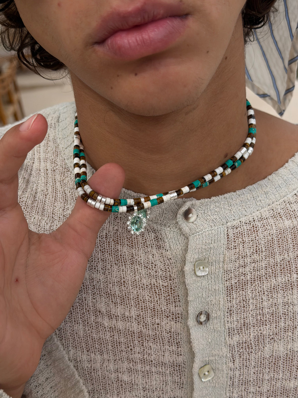 Famara Necklace Blue