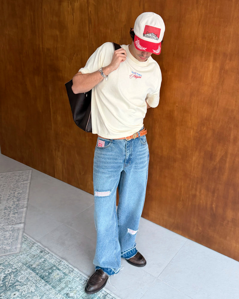 Racing Old Baggy Jeans