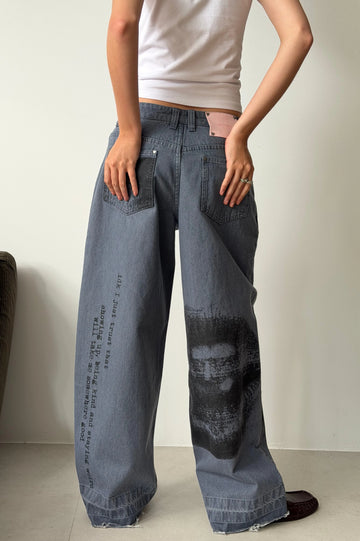 Networking Old Baggy Jeans
