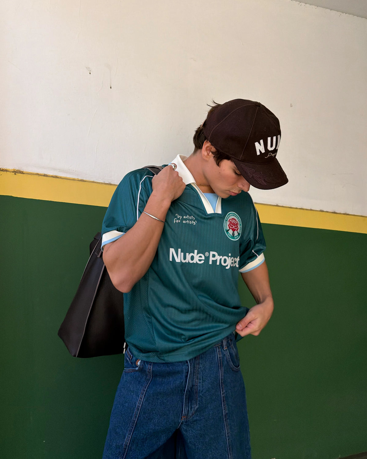 Basic Football Tee Green