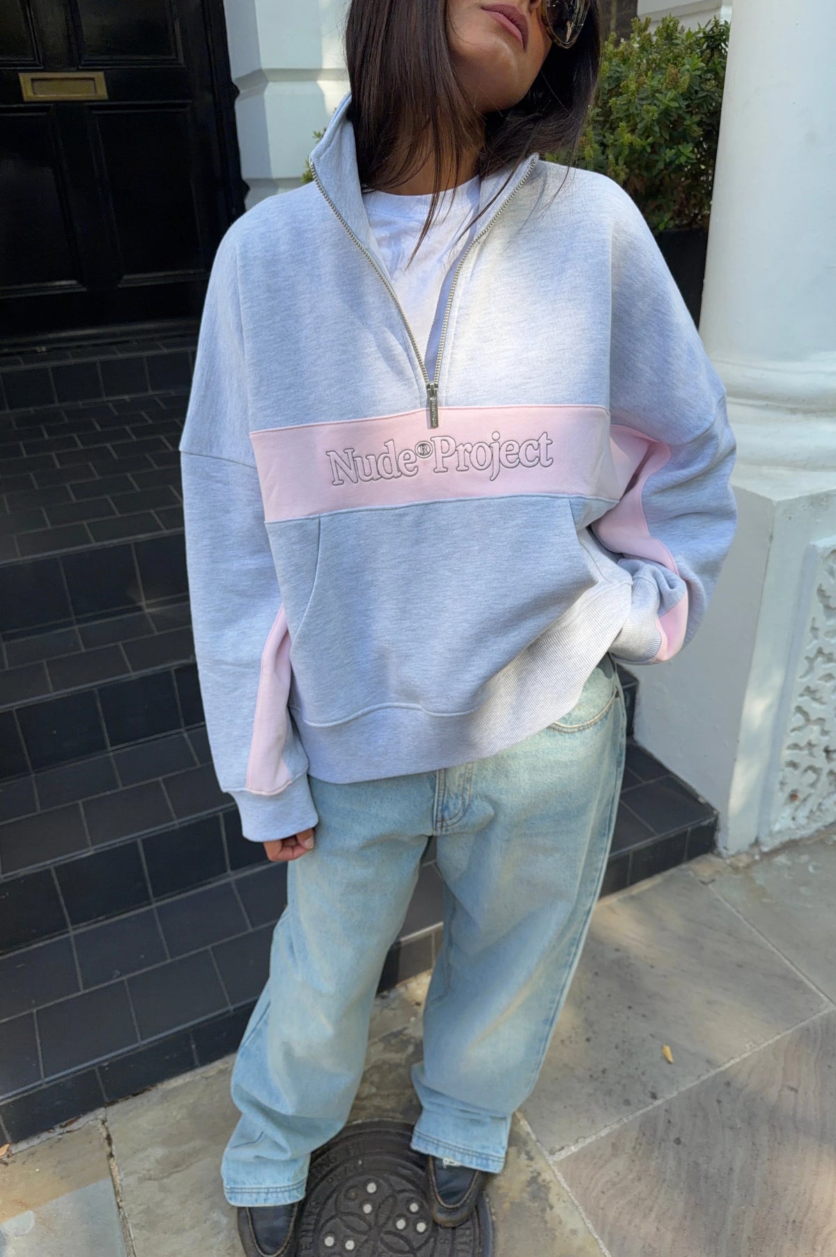 Idol Quarter-Zip Grey Melange