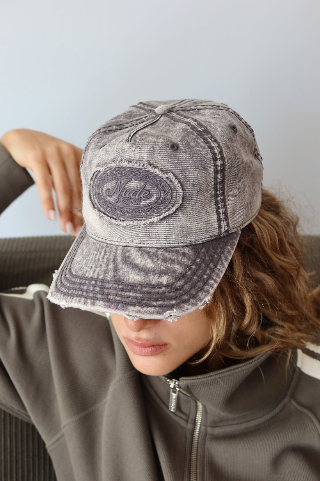 Laurel Denim Cap Washed Black