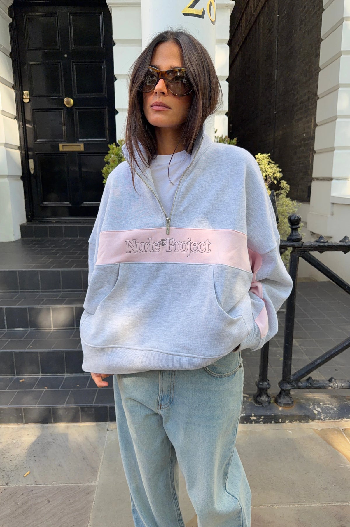 Idol Quarter-Zip Grey Melange