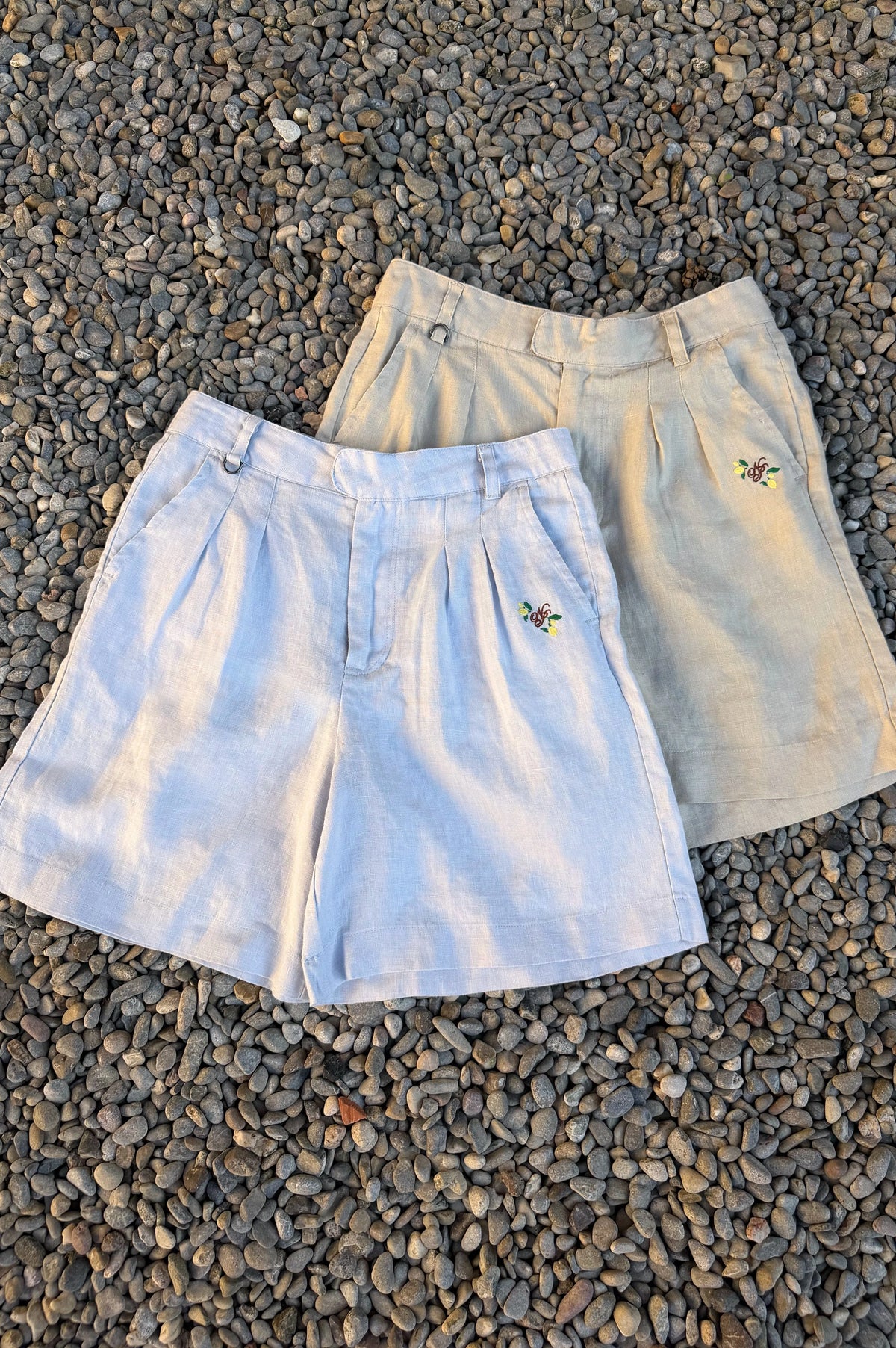 Kimchi Linen Shorts Baby Blue
