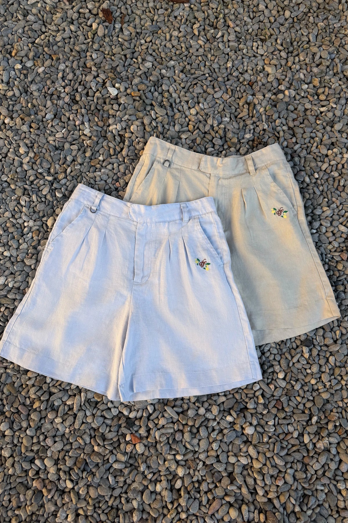 Kimchi Linen Shorts Beige