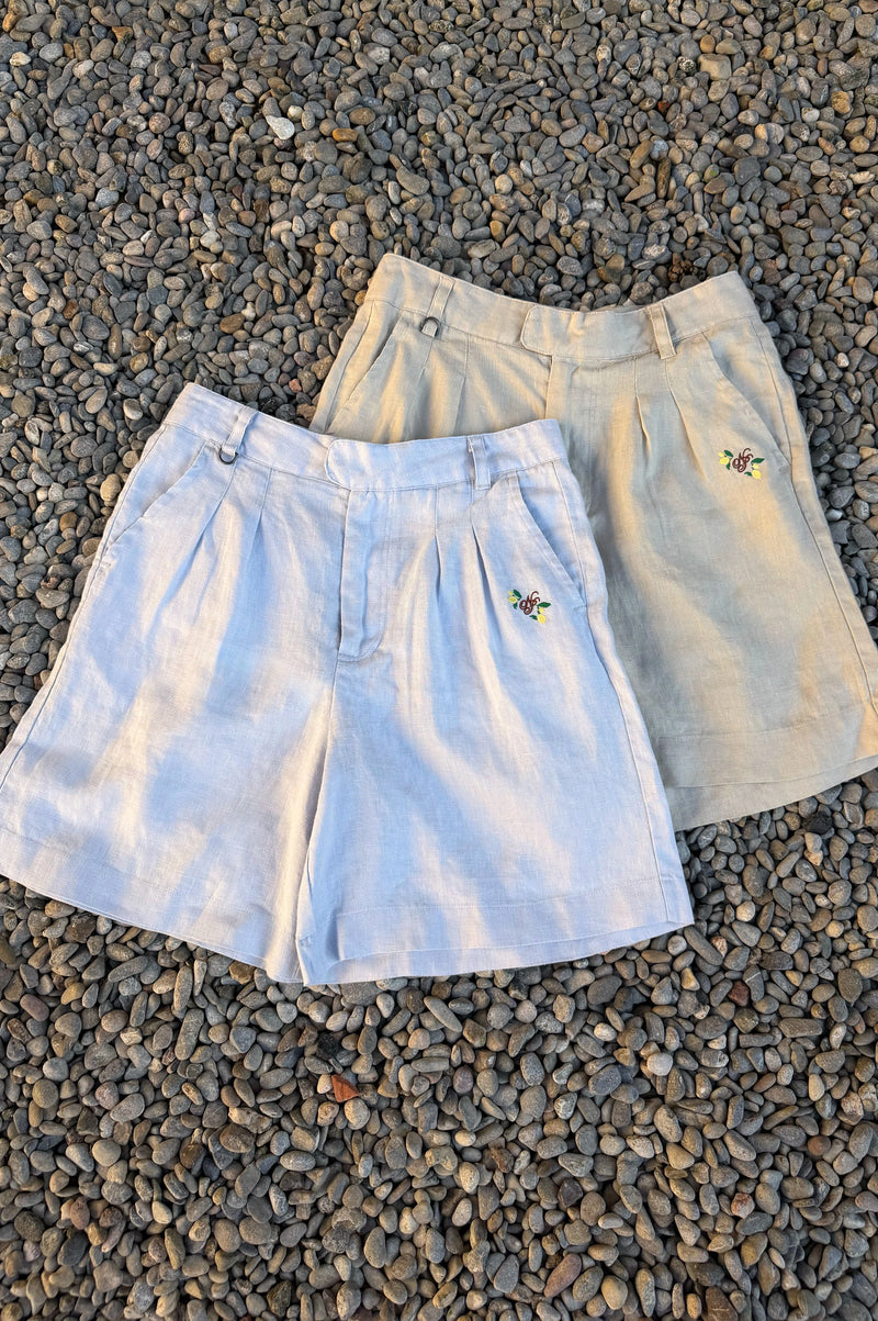 Kimchi Linen Shorts Beige