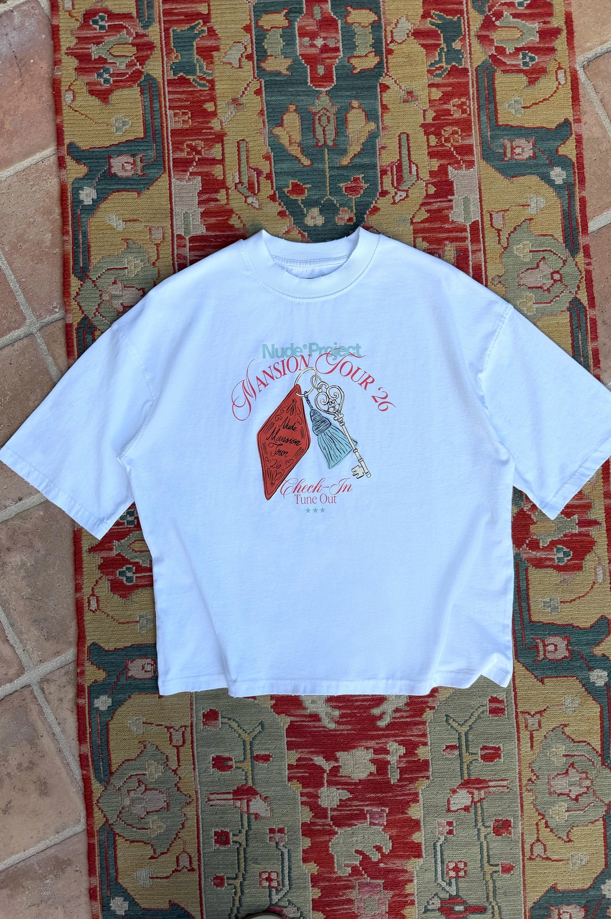 Mansion Key Tee White