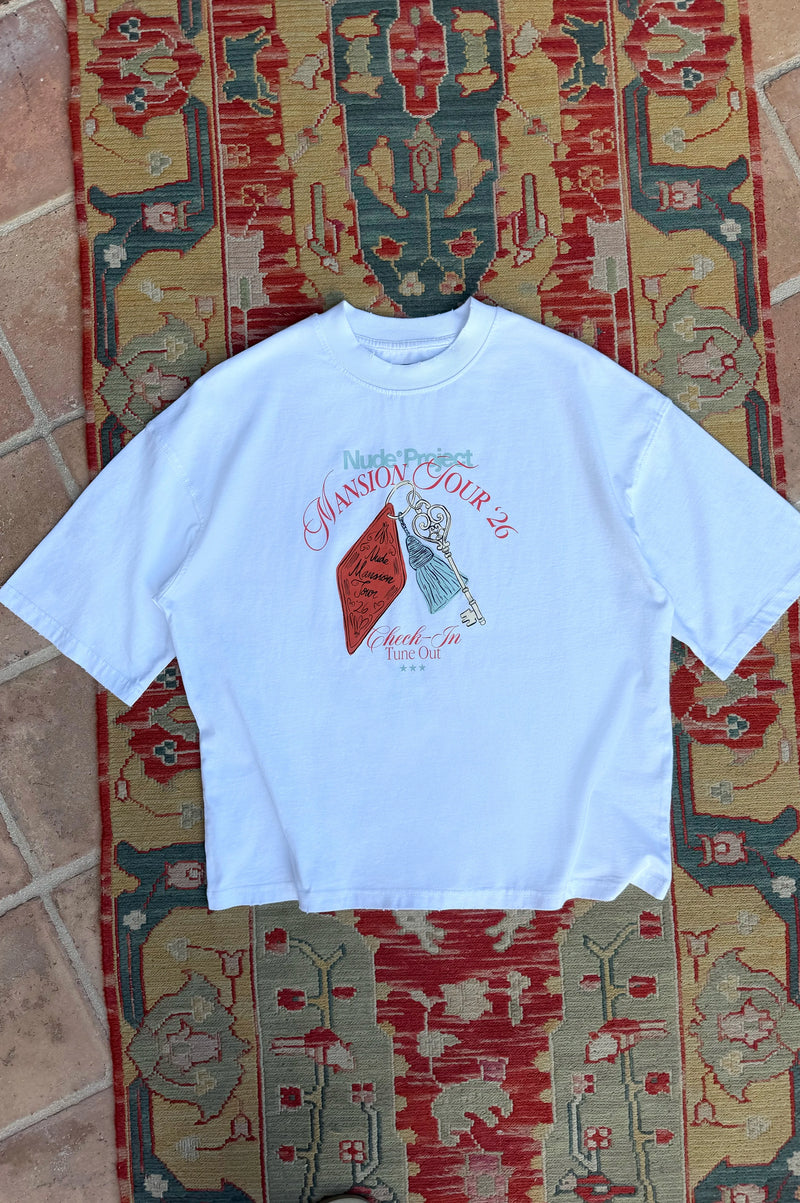 Mansion Key Tee White