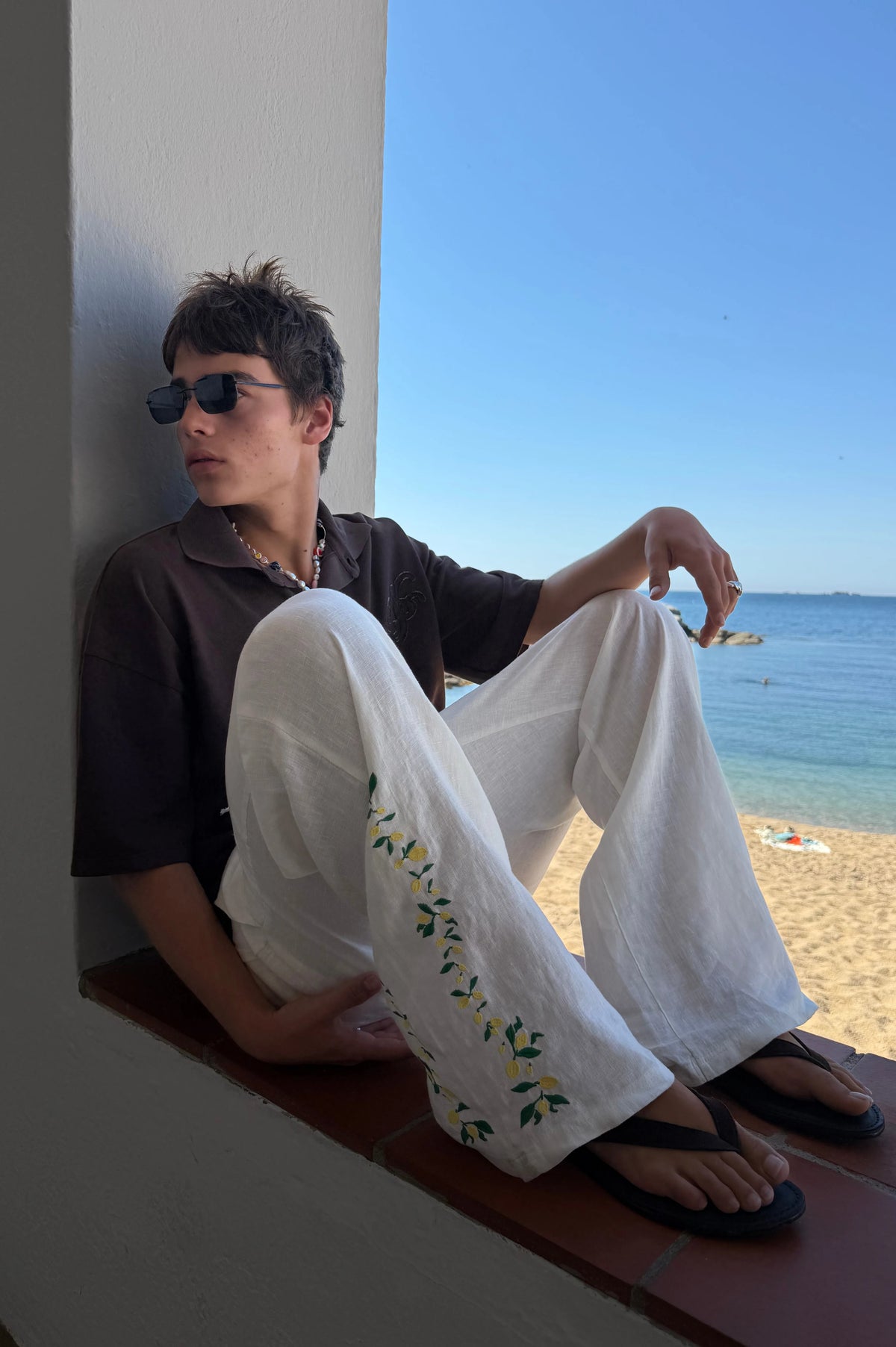 Kimchi Linen Pants White