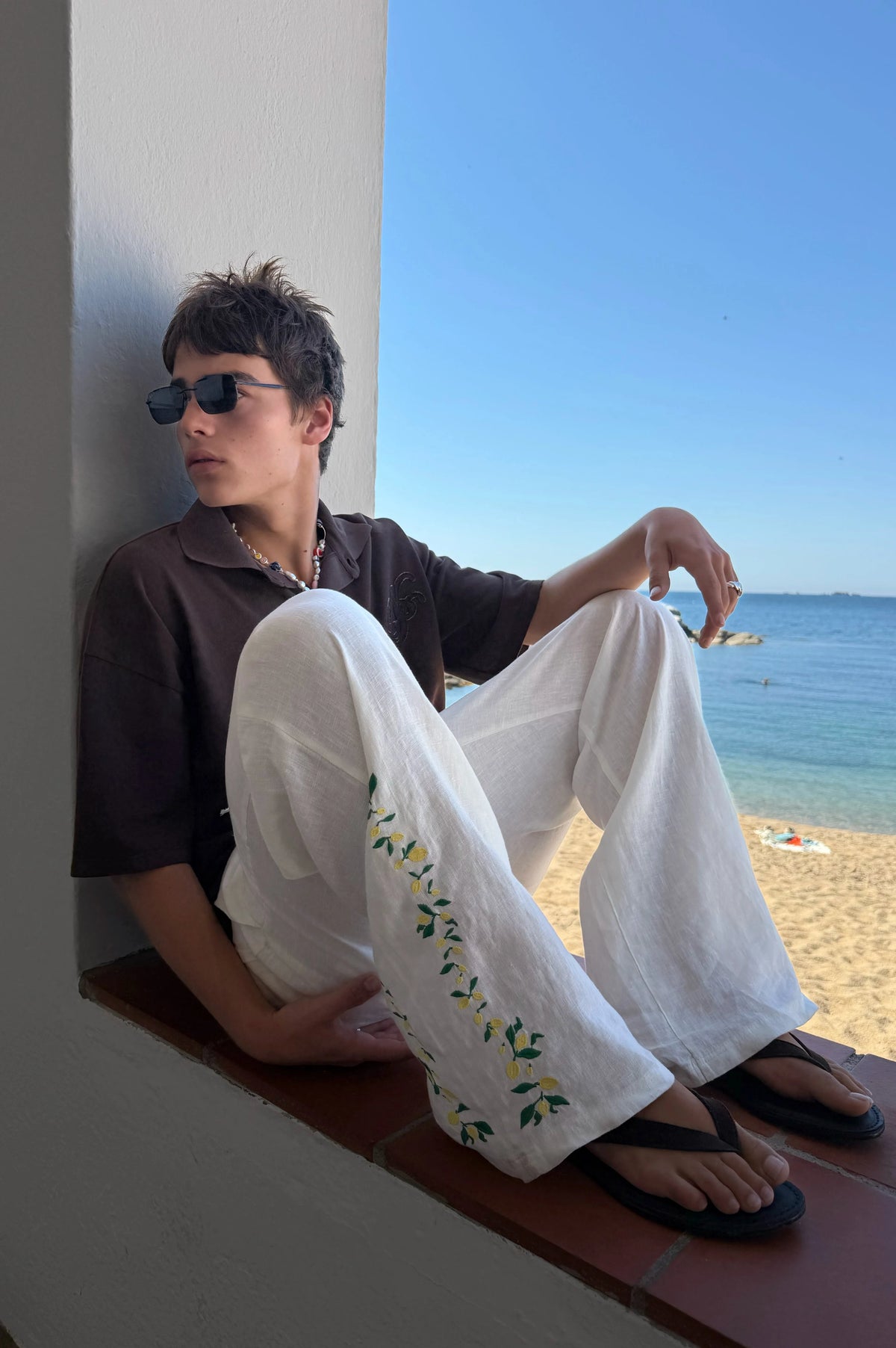 Kimchi Linen Pants White