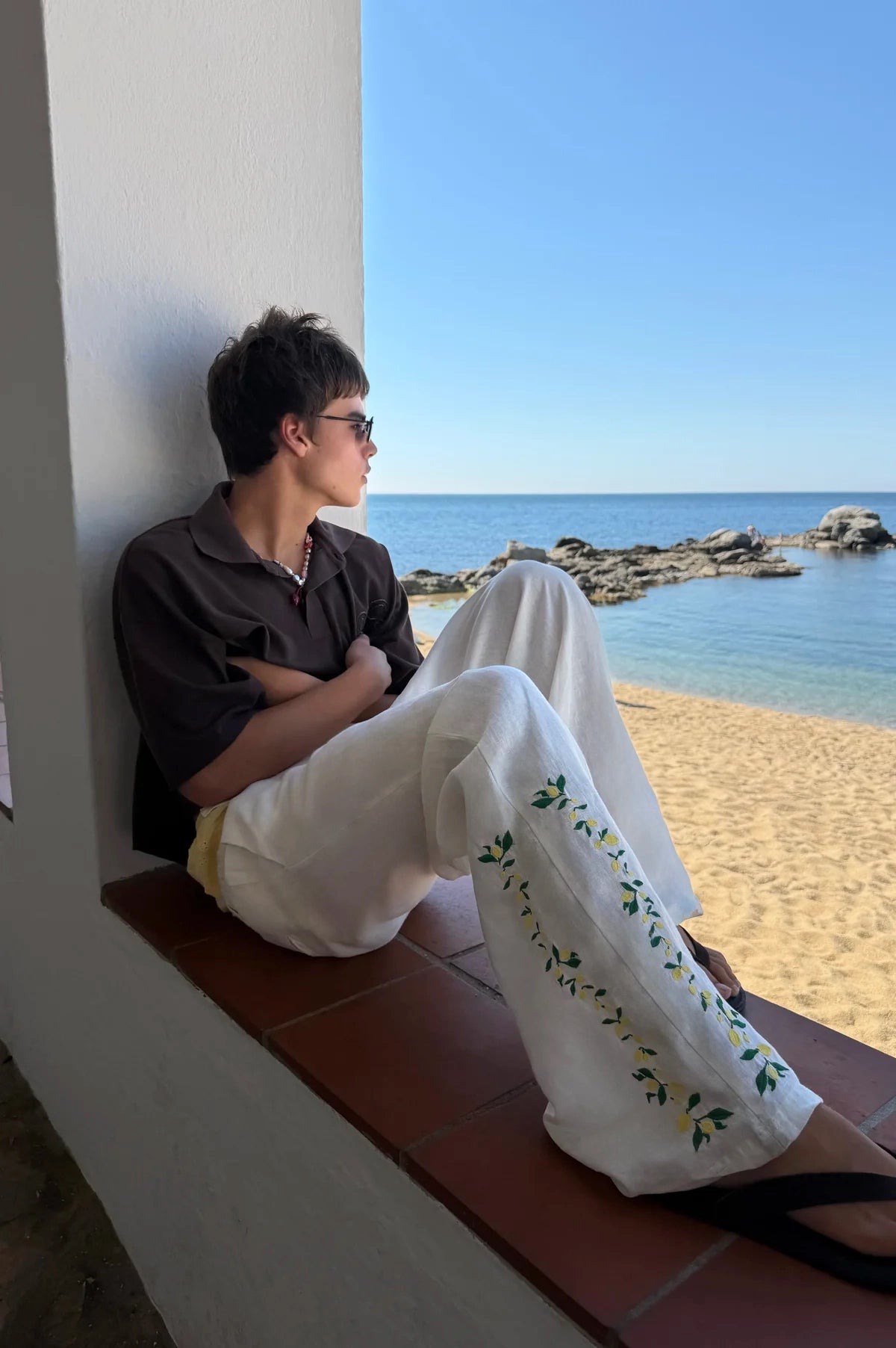 Kimchi Linen Pants White