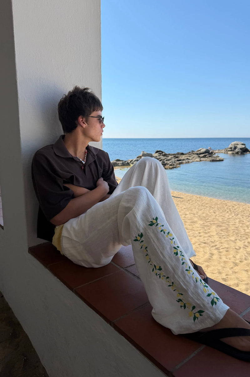 Kimchi Linen Pants White