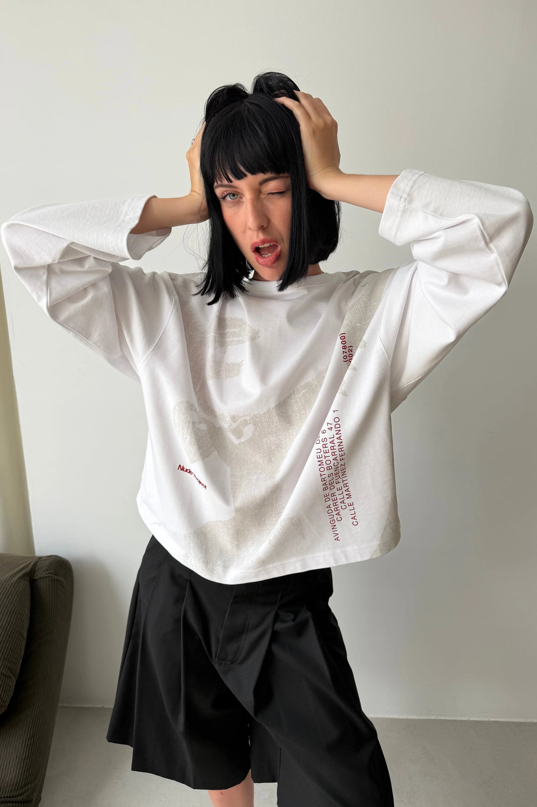 Celine Long-Sleeve Tee
