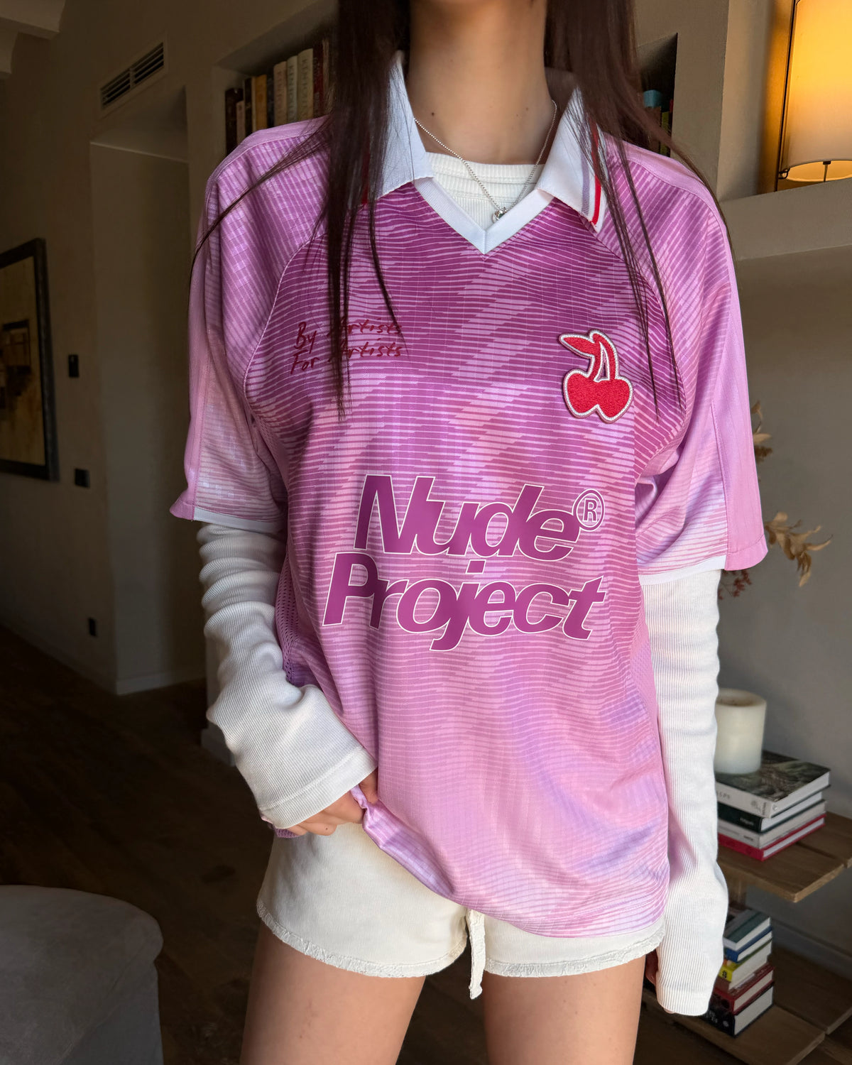 Radja Football Tee Pink