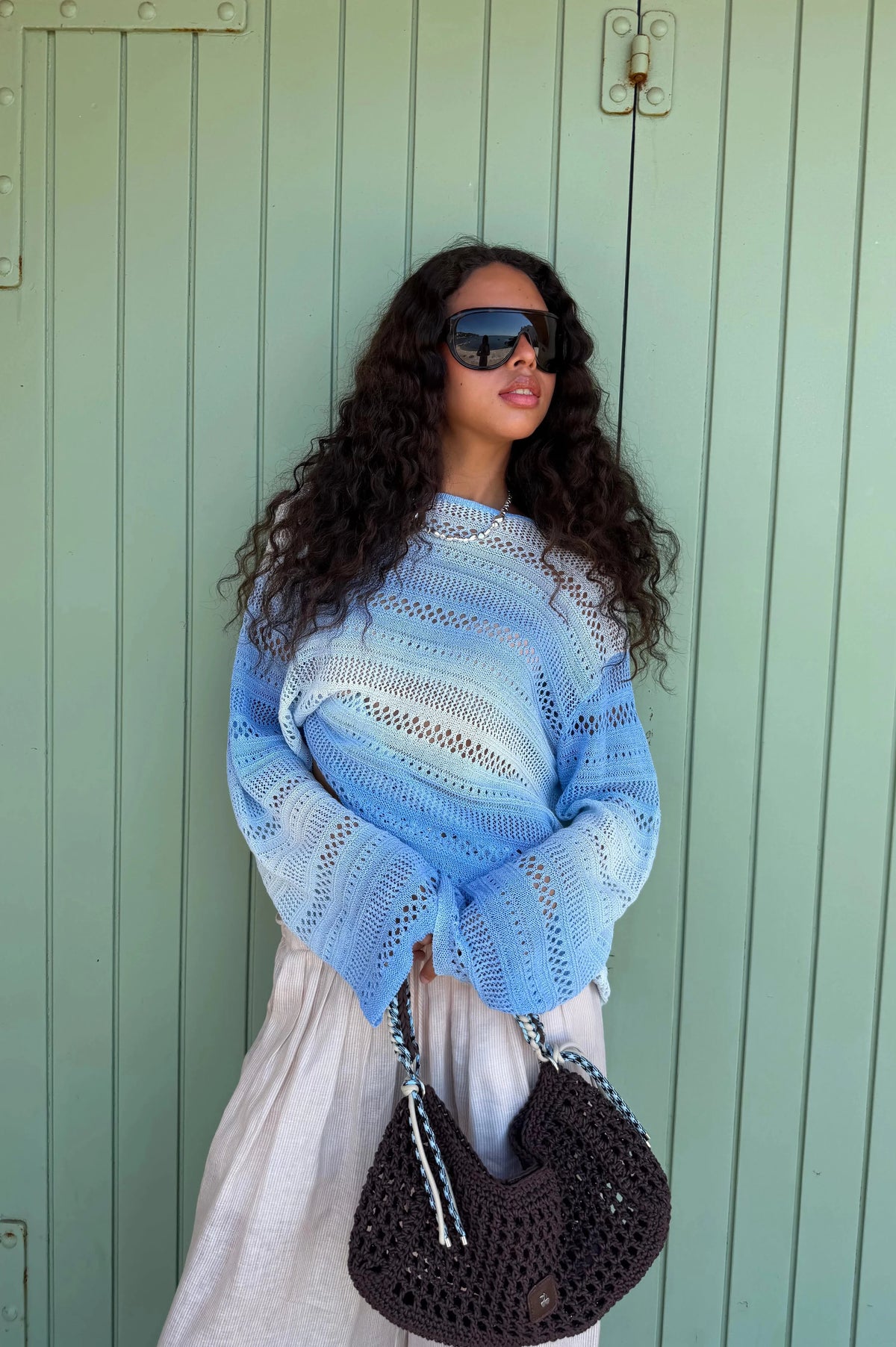Es Vedra Knit Sweater Blue