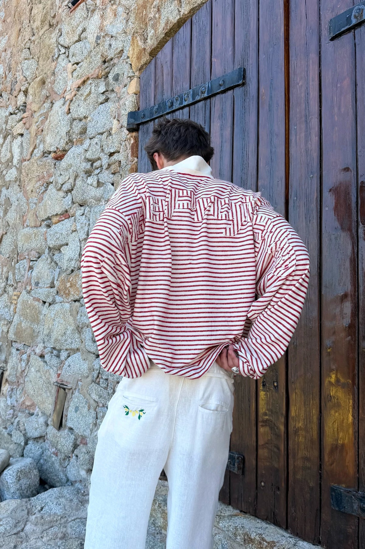 Faded Striped Polo