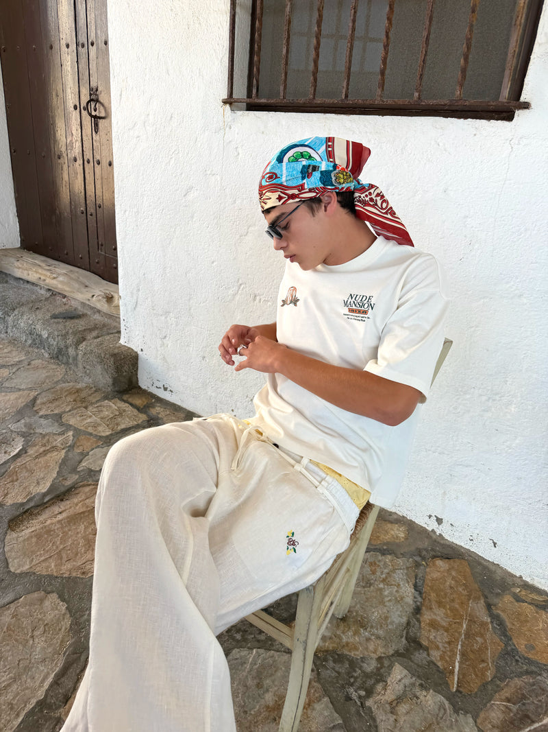 Kimchi Linen Pants White