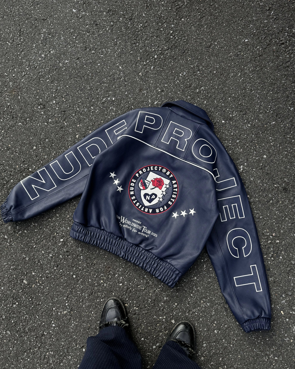 Iconic Logo Leather Jacket