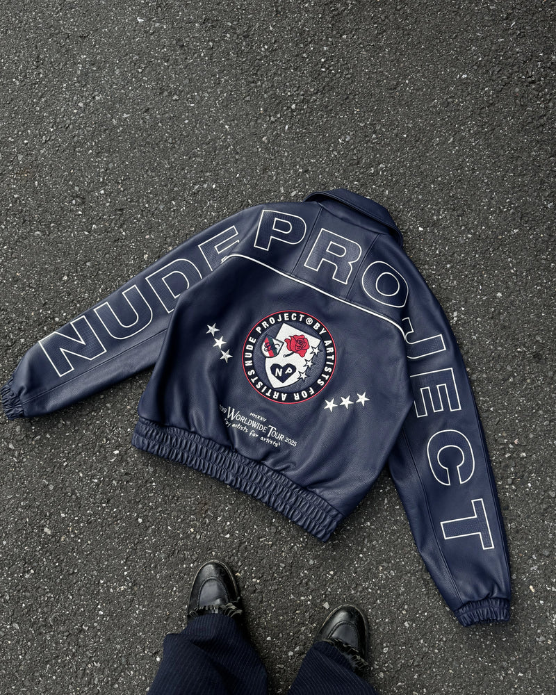 Iconic Logo Leather Jacket