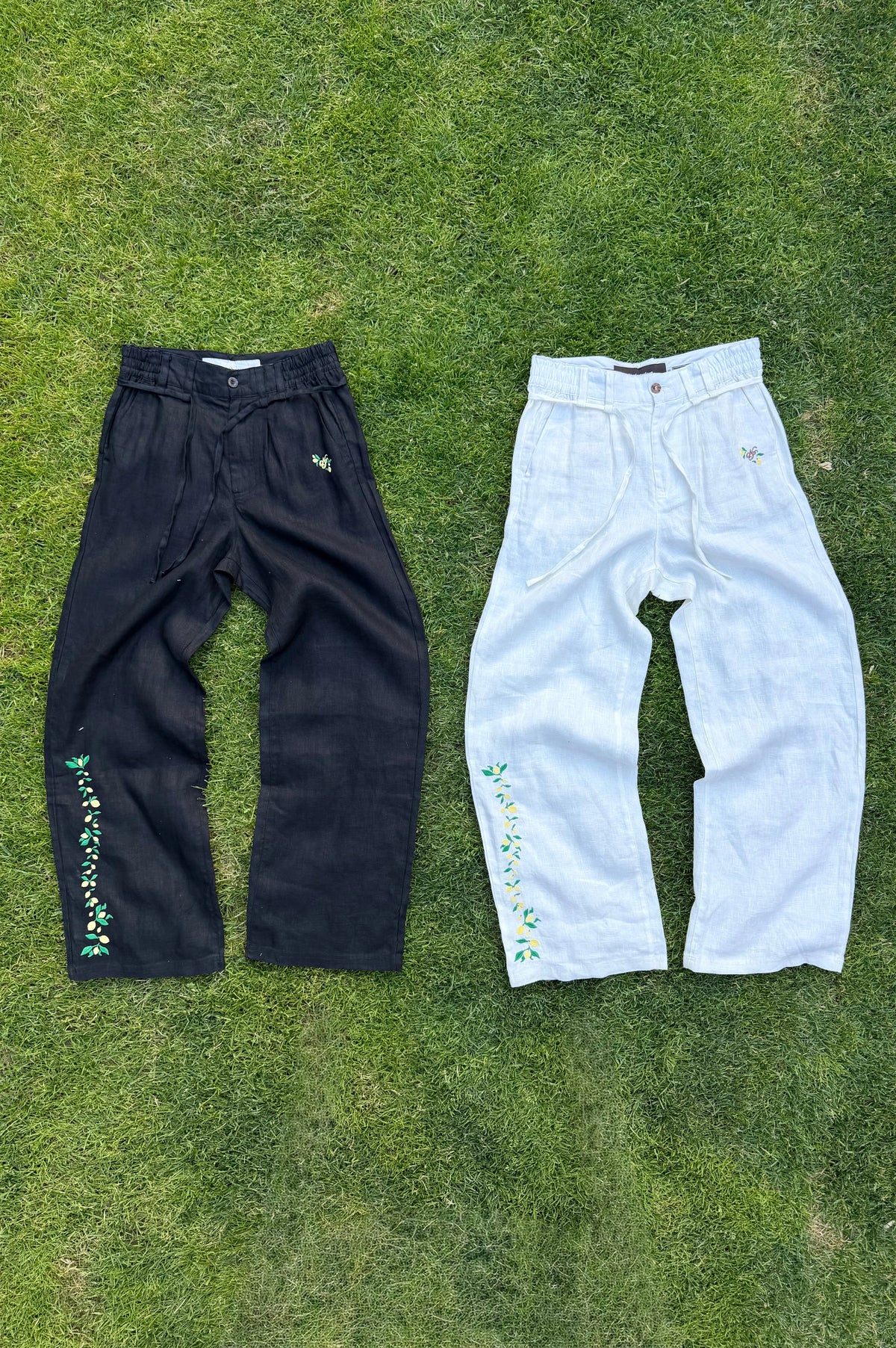 Kimchi Linen Pants Black