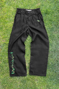 Kimchi Linen Pants Black