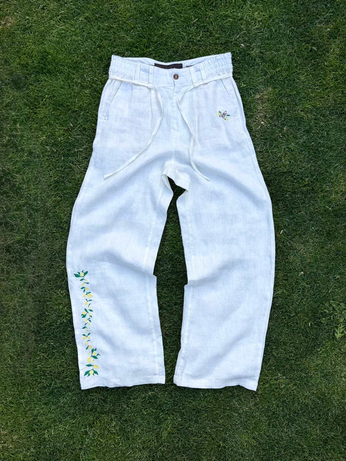 Kimchi Linen Pants White