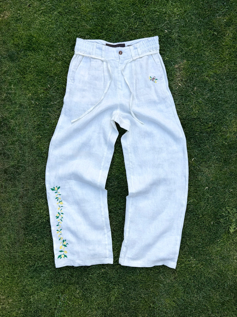 Kimchi Linen Pants White