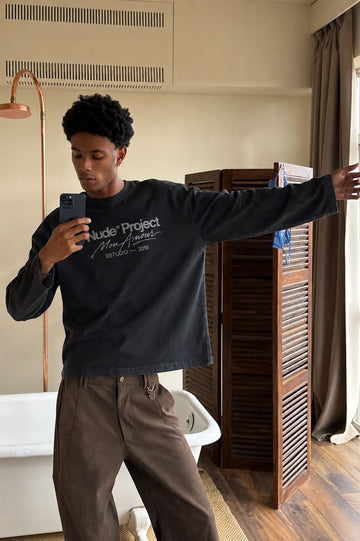 Mon Amour Long-Sleeve Tee Ash