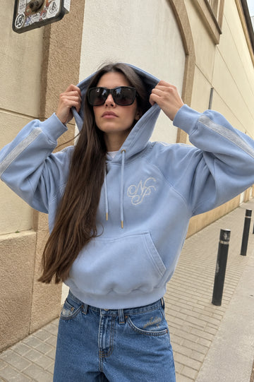 Script Hoodie Blue