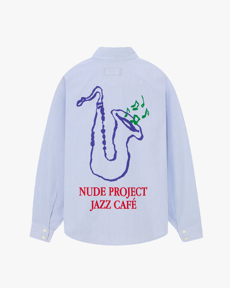 CAMISA AZUL JAZZ CAFÉ