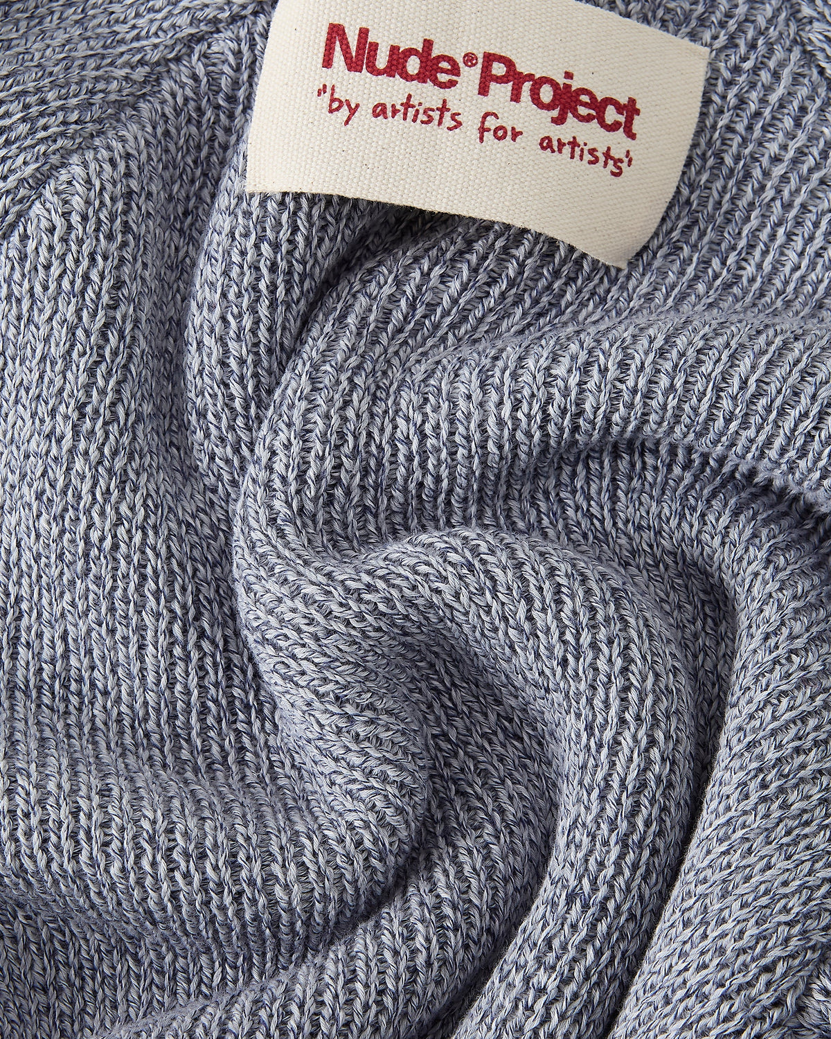 Jonion Knit Sweater Blue Melange