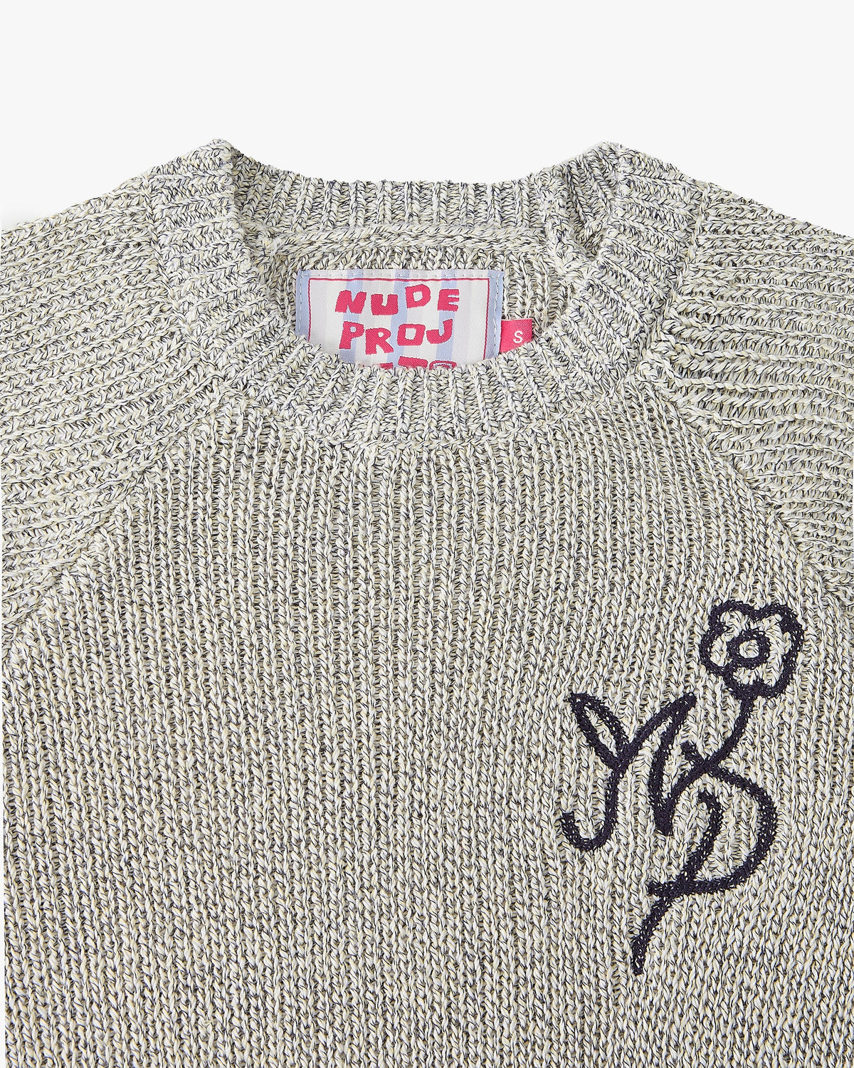 Jonion Knit Sweater Grey Melange