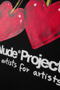 Juicy Cherry Tee Black