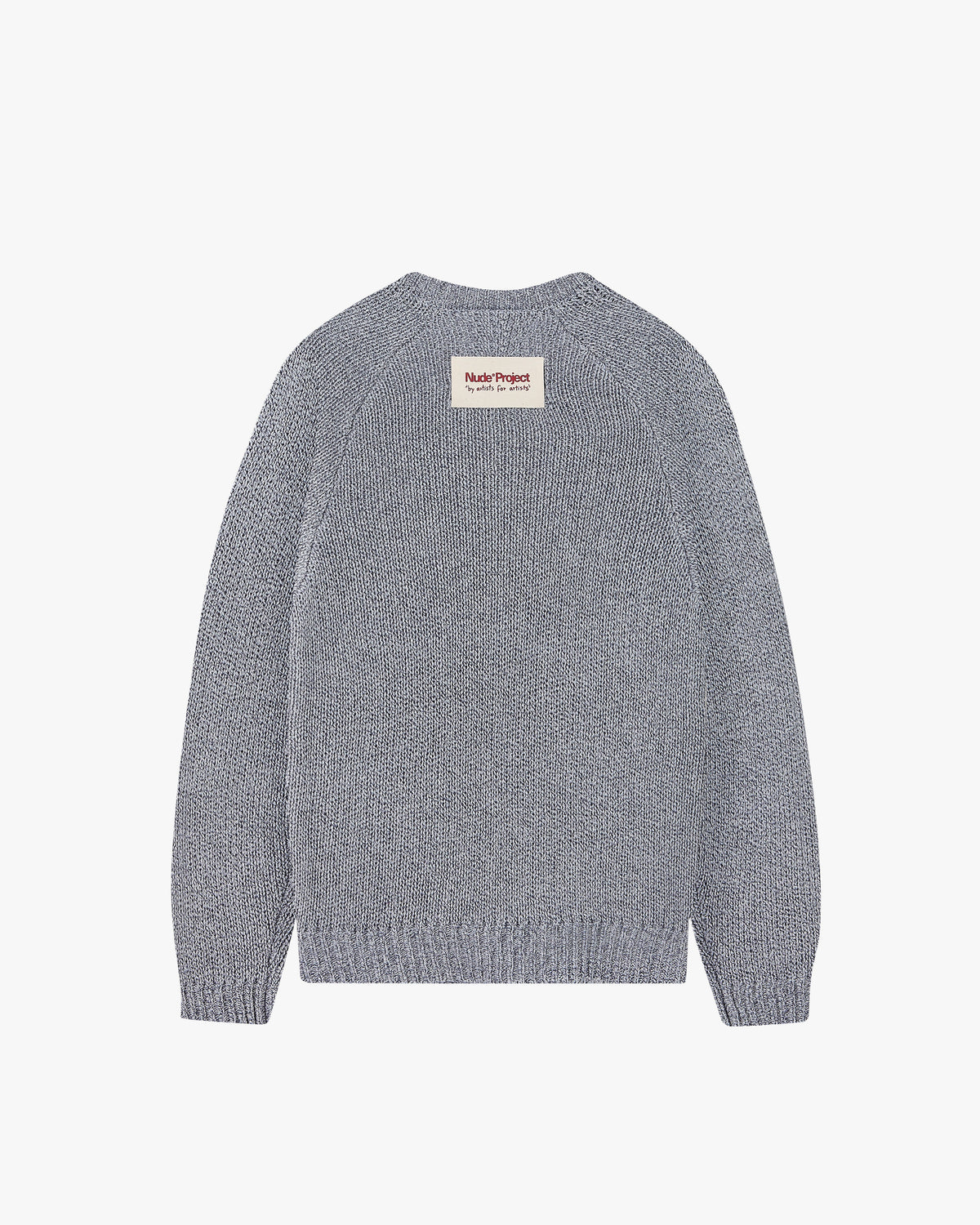 Jonion Knit Sweater Blue Melange