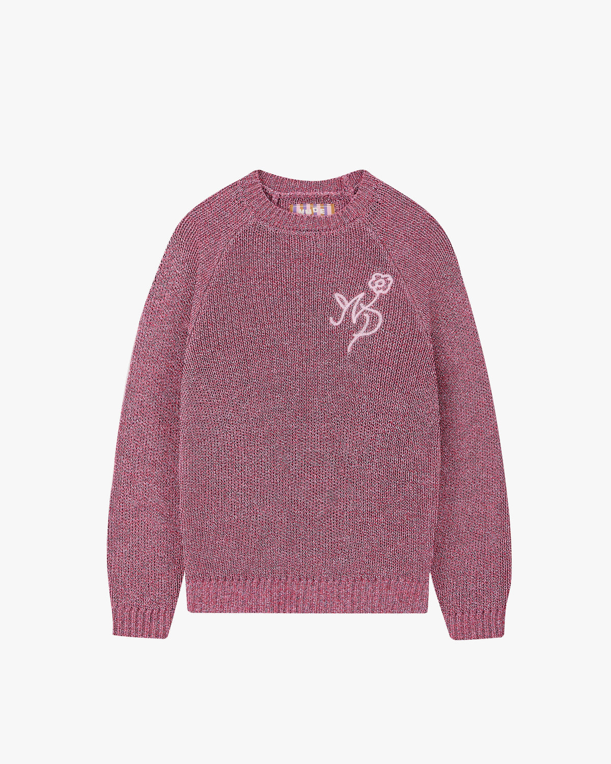 Jonion Knit Sweater Pink Melange