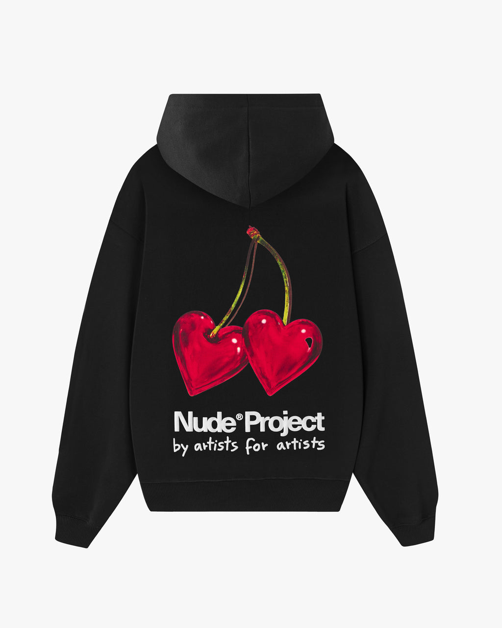 Juicy Cherry Hoodie Black – Nude Project