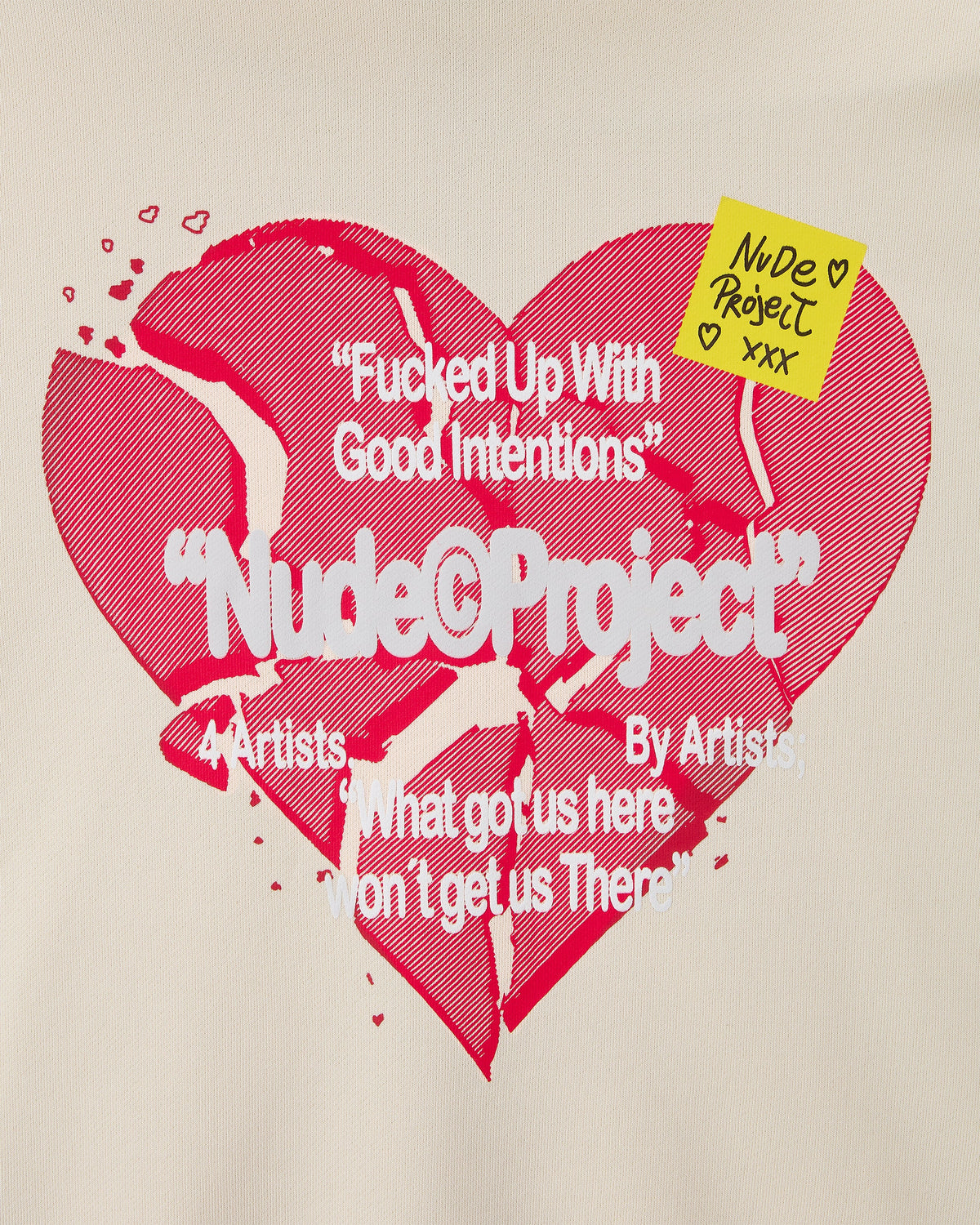 Heartbroken Zip-Up Hoodie Marshmallow