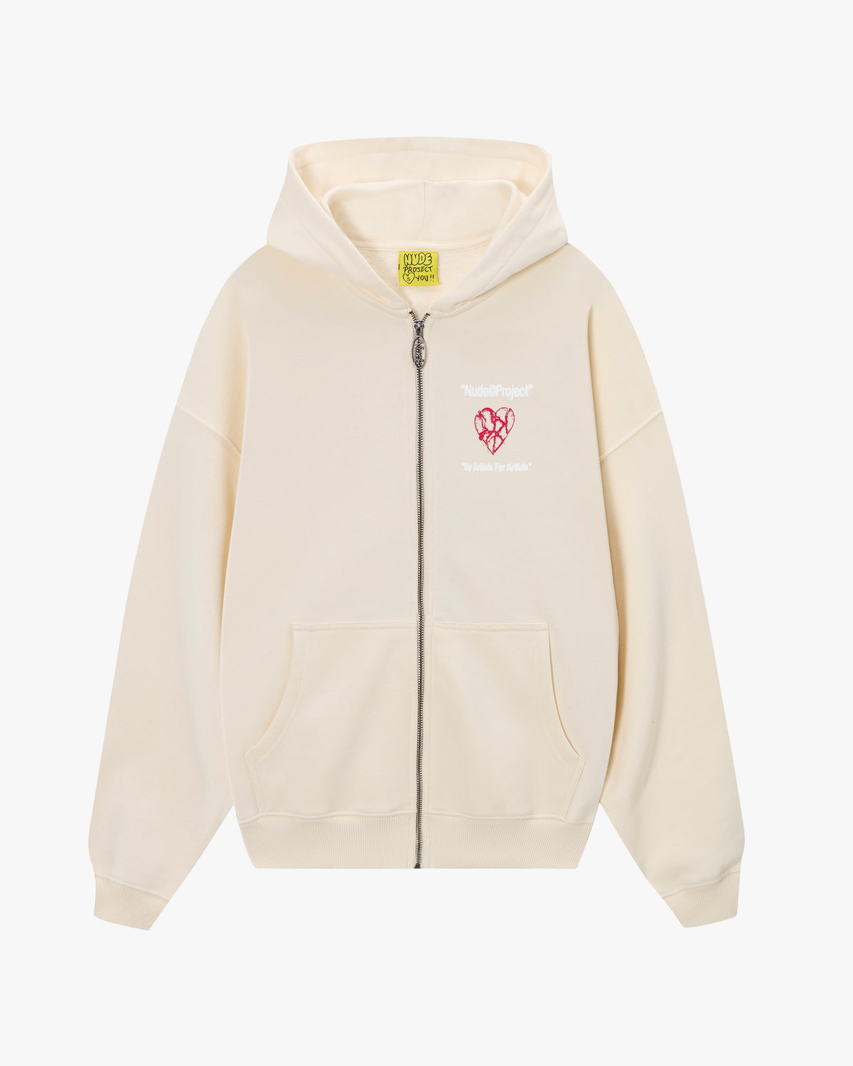 Heartbroken Zip-Up Hoodie Marshmallow