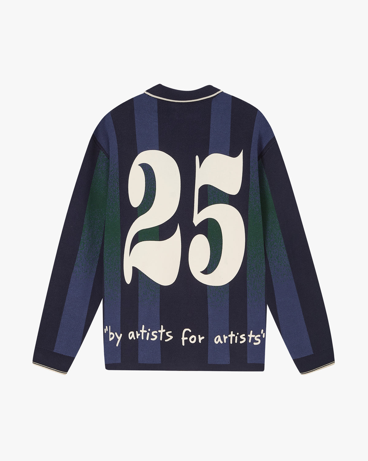 Vizcaya Football Polo Knit Navy Blue