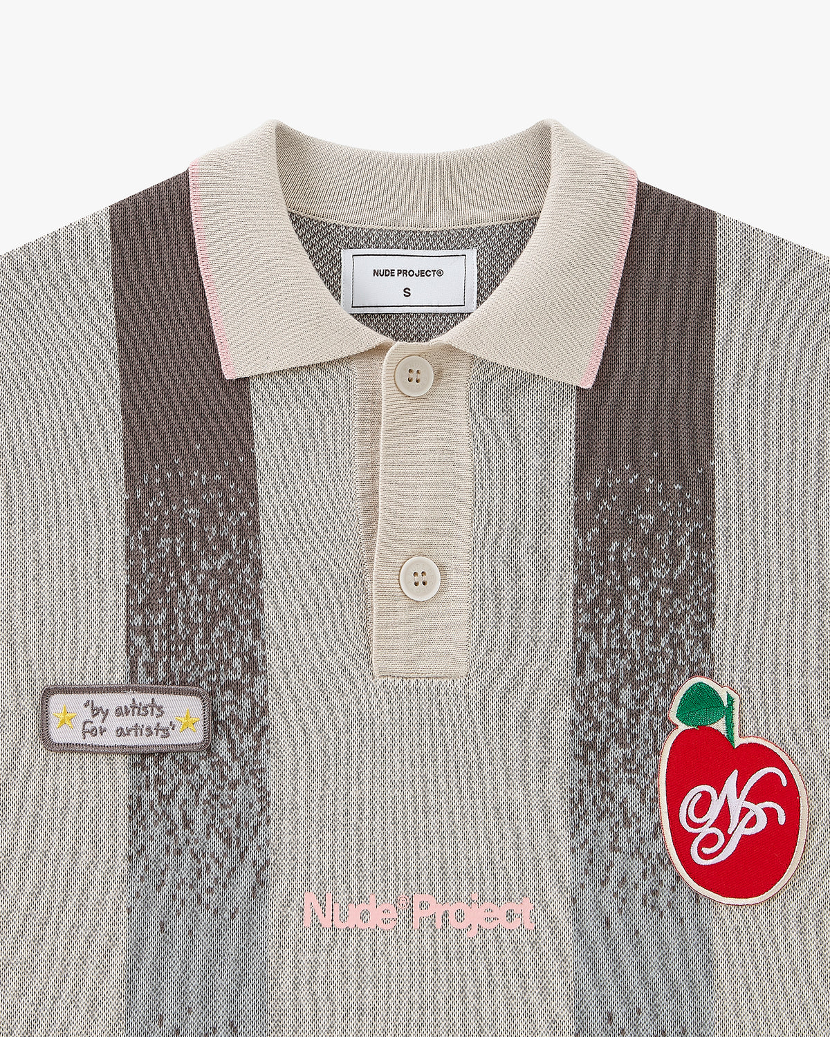 Vizcaya Football Polo Knit Grey