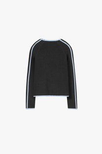 Suave Quarter-Zip Knit Grey