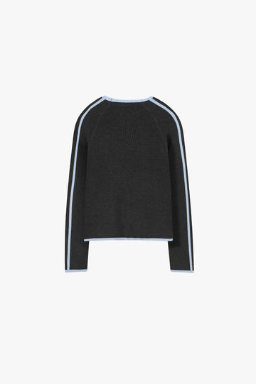 Suave Quarter-Zip Knit Grey