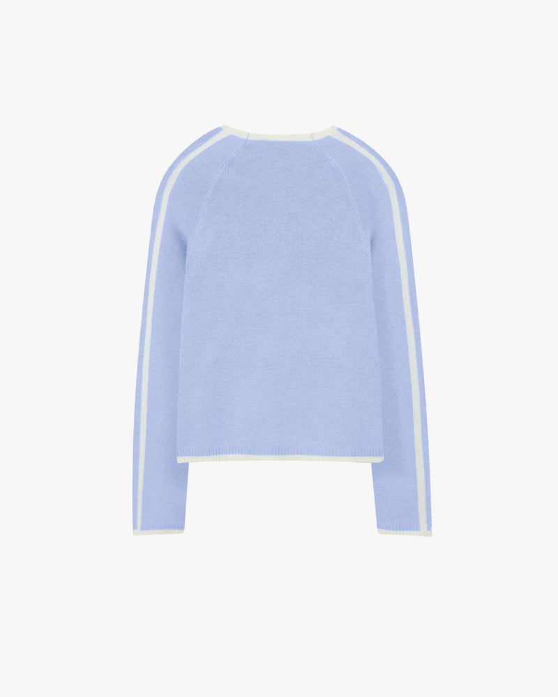 Suave Quarter-Zip Knit Blue