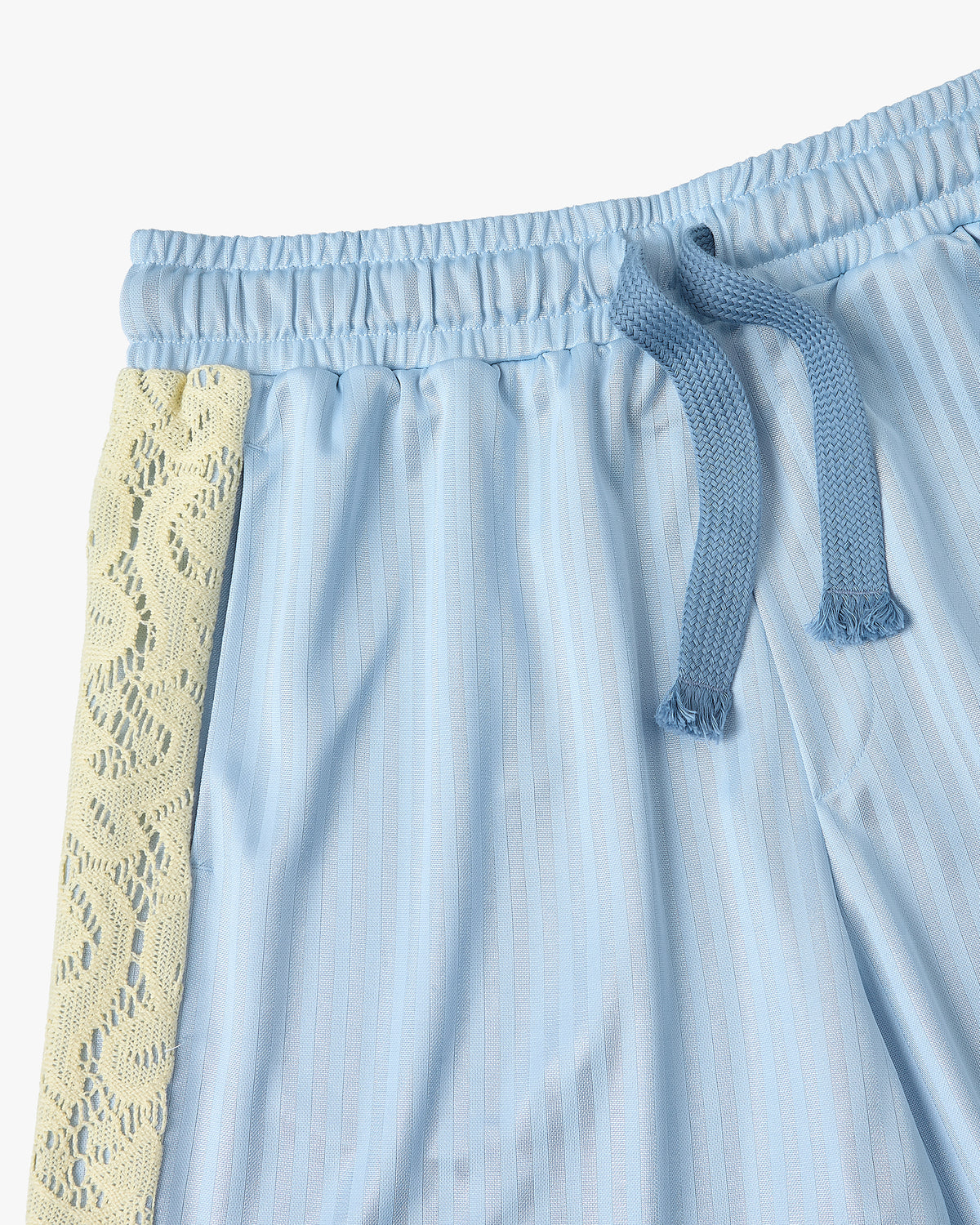 Lace Football Short Baby Blue