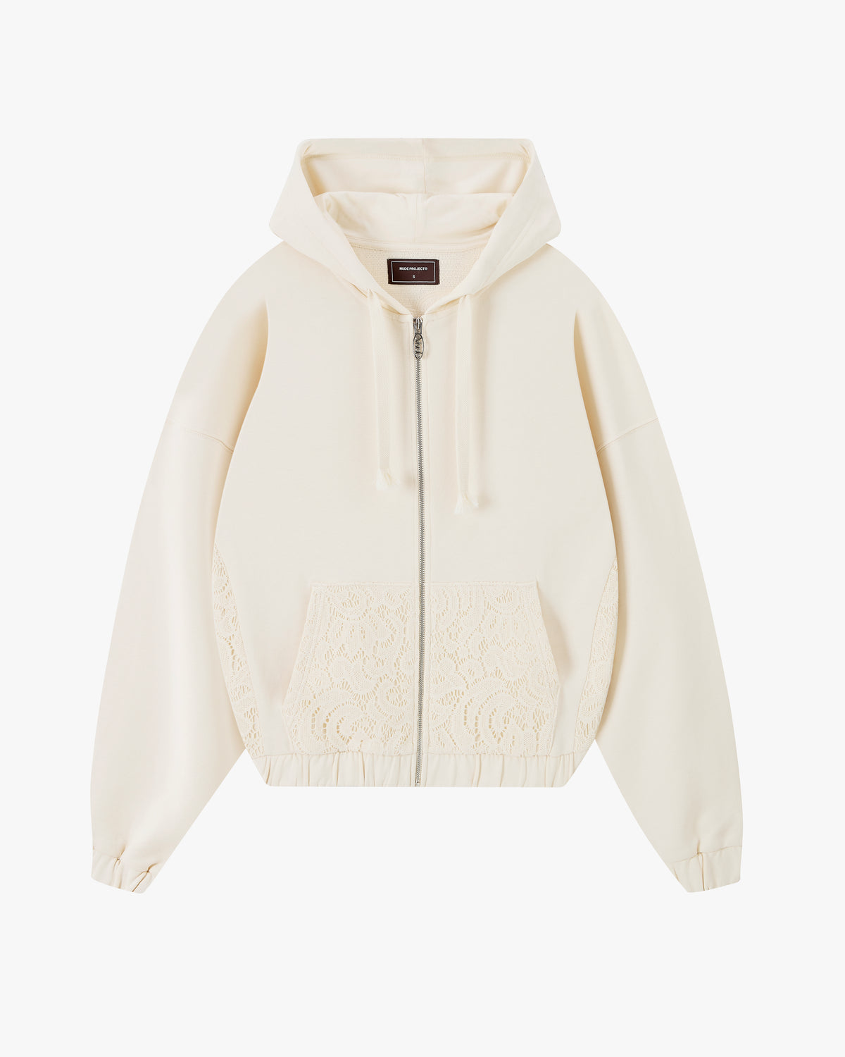 Lace Zip-Up Hoodie