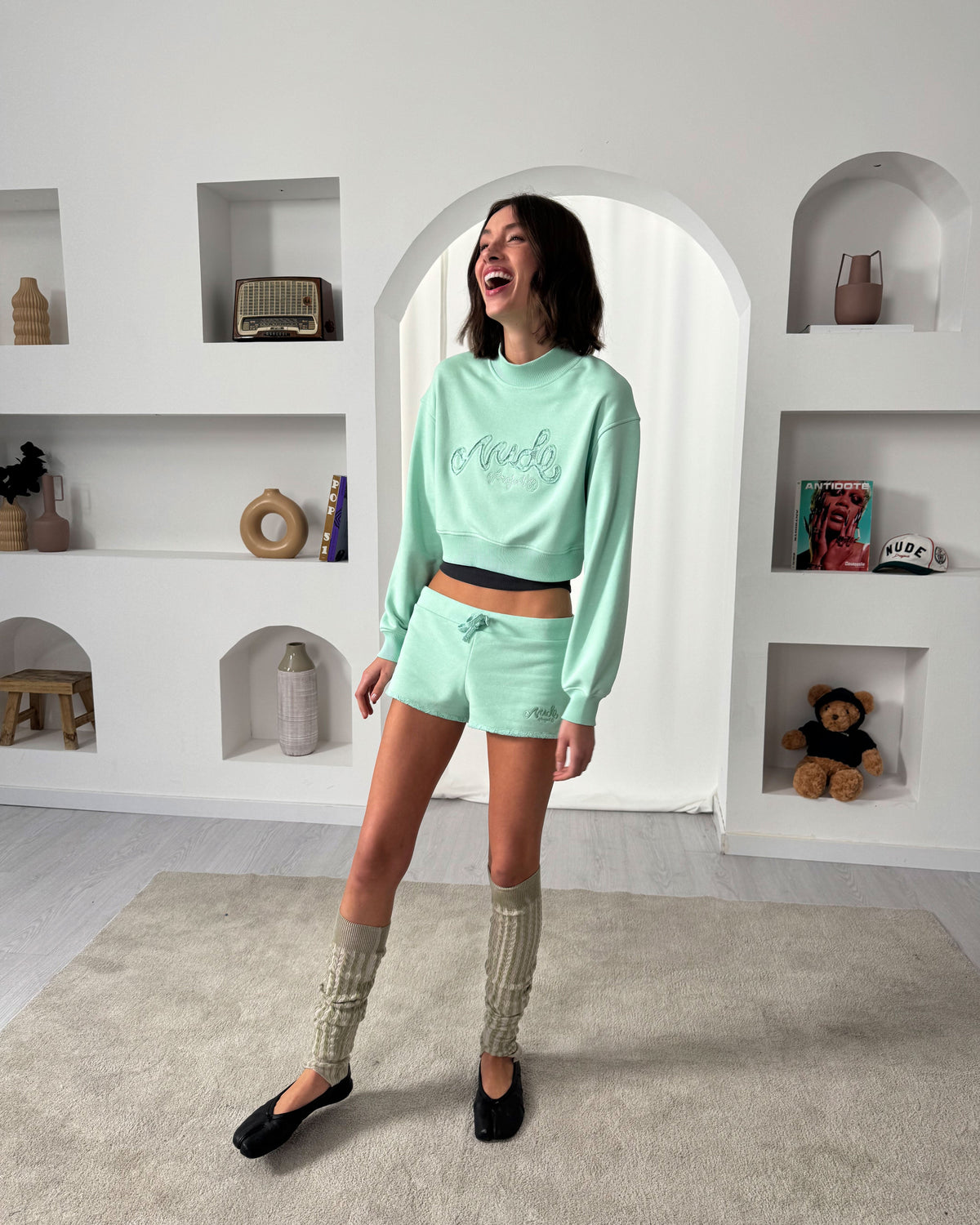 Lacy Short Mint Green