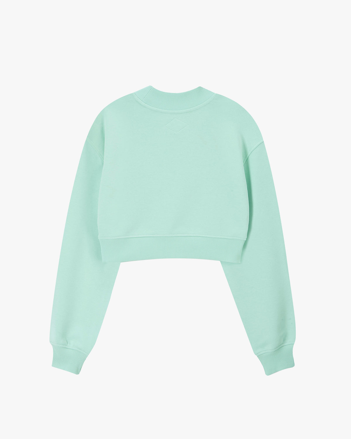 Lacy Cropped Sweatshirt Green