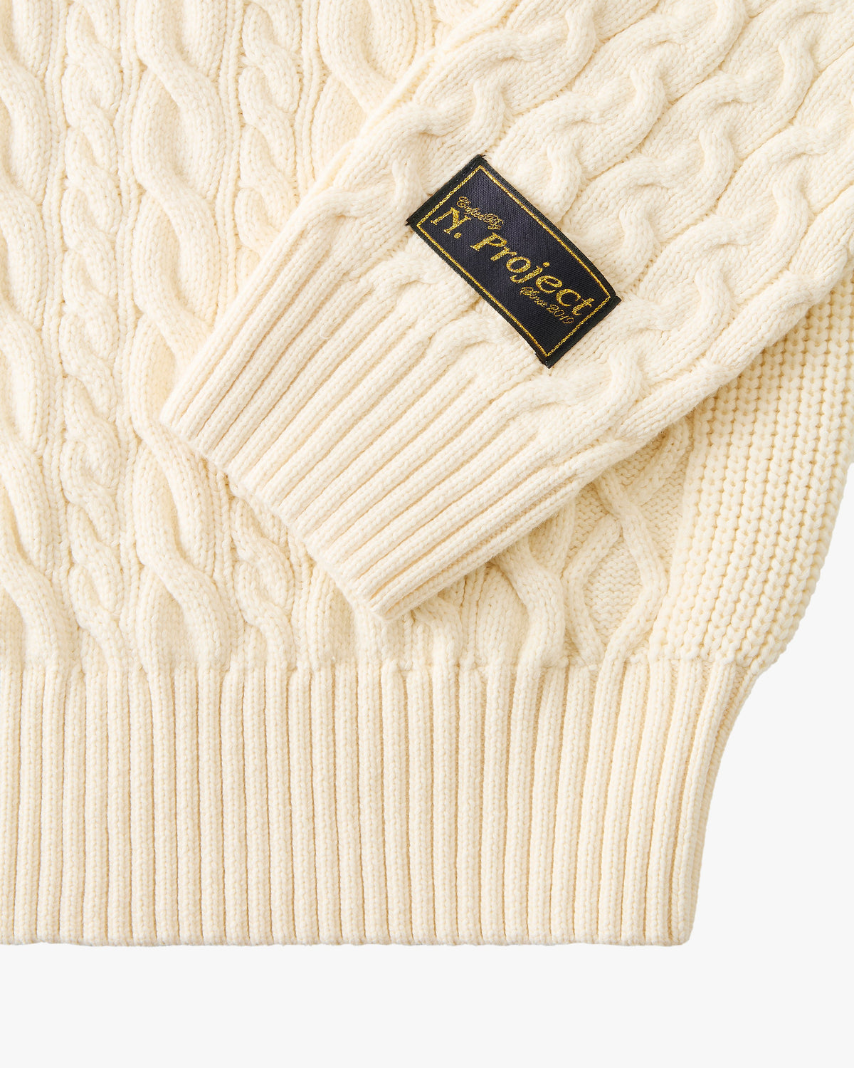 La Nonna Cable Knit Sweater Marshmallow