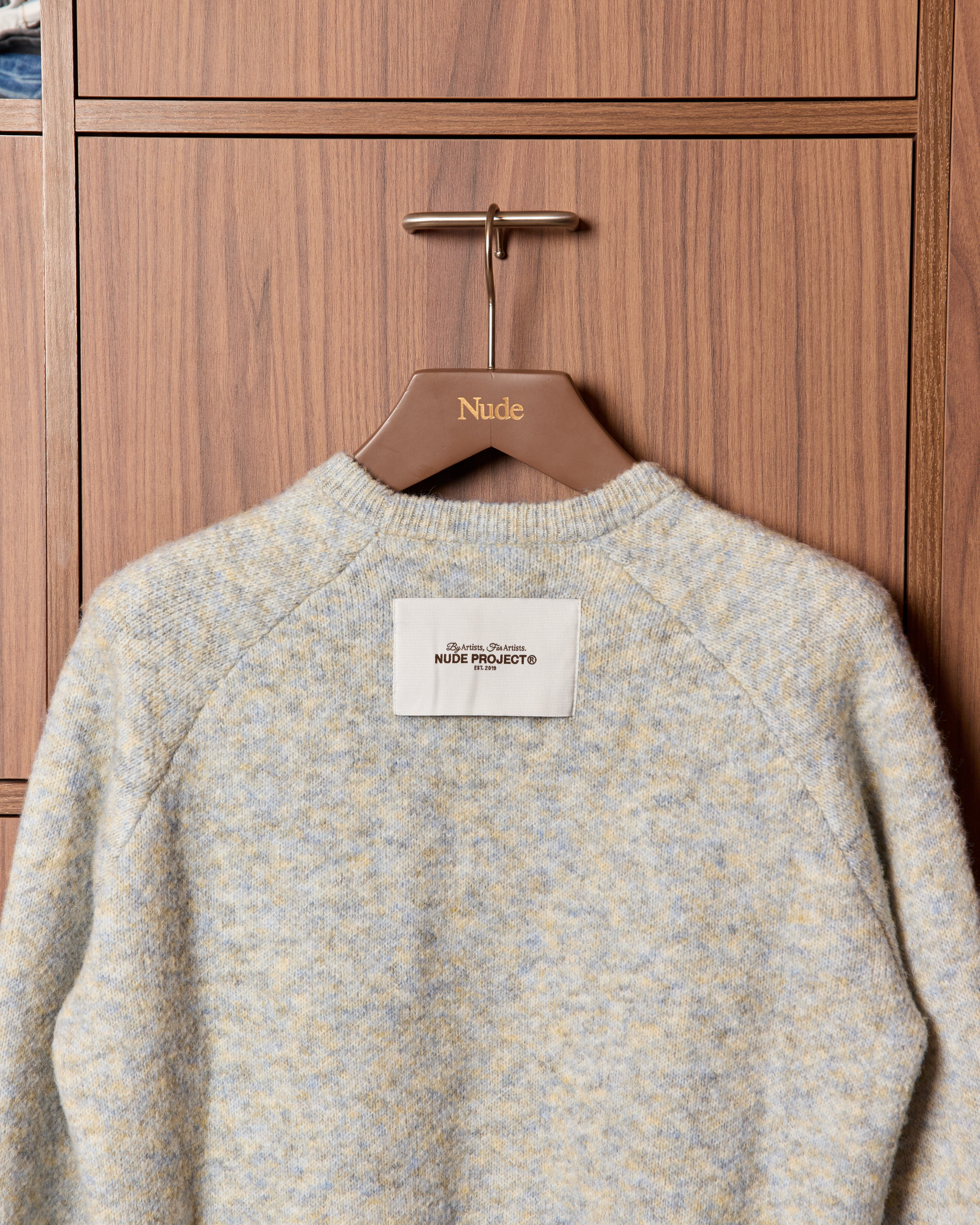 Le Marais Knit Sweater Grey – Nude Project Le Marais Knit Sweater Grey – Nude Project