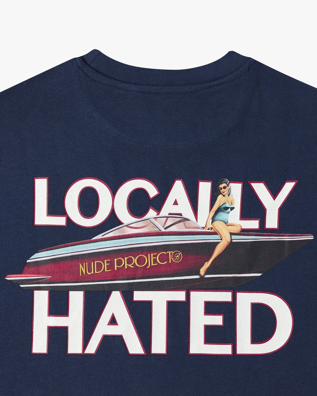 Locally Hated Tee Navy